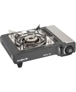 FORNELLO DA CAMPEGGIO A GAS BRUNNER "DEVIL SD NG" IN ACCIAIO INOX 1 FUOCO 37,2X28,6X12,5 CM