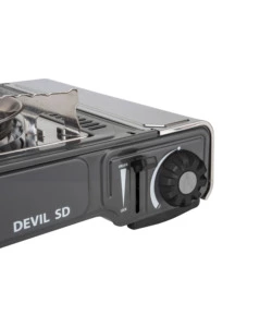 FORNELLO DA CAMPEGGIO A GAS BRUNNER "DEVIL SD NG" IN ACCIAIO INOX 1 FUOCO 37,2X28,6X12,5 CM