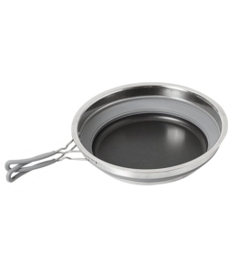 PADELLA DA CAMPEGGIO COLLASSABILE BRUNNER "VOLCANO FOLD-AWAY" Ø24 CM IN PLASTICA E ACCIAIO INOX