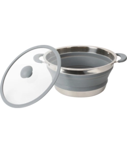 PENTOLA DA CAMPEGGIO COLLASSABILE BRUNNER "VOLCANO FOLD-AWAY Ø 20" IN PLASTICA E ACCIAIO INOX