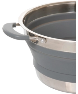 PENTOLA DA CAMPEGGIO COLLASSABILE BRUNNER "VOLCANO FOLD-AWAY Ø 20" IN PLASTICA E ACCIAIO INOX