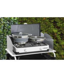 SET PENTOLE DA CAMPEGGIO COLLASSABILI BRUNNER "VOLCANO PASTA AL VOLO" IN PLASTICA E ACCIAIO INOX