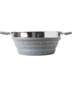 SET PENTOLE DA CAMPEGGIO COLLASSABILI BRUNNER "VOLCANO PASTA AL VOLO" IN PLASTICA E ACCIAIO INOX