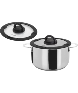 SET PENTOLE DA CAMPEGGIO BRUNNER "ACADEMY NG 7+1 Ø 20" IN ACCIAIO INOX ANTIADERENTE