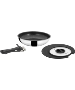 PADELLA DA CAMPEGGIO BRUNNER "ACADEMY PAN Ø 22" CON COPERCHIO E MANICO STACCABILE