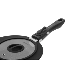 PADELLA DA CAMPEGGIO BRUNNER "ACADEMY PAN Ø 22" CON COPERCHIO E MANICO STACCABILE