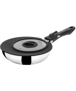 PADELLA DA CAMPEGGIO BRUNNER "ACADEMY PAN Ø 22" CON COPERCHIO E MANICO STACCABILE
