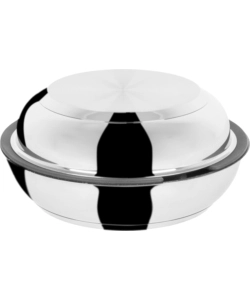 SET 2 PADELLE DA CAMPEGGIO BRUNNER "ACADEMY DOUBLE PAN Ø 22/20" CON COPERCHIO E MANICO STACCABILE