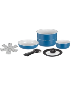 SET PENTOLE DA CAMPEGGIO BRUNNER "CAREZZA SPACEMASTER Ø 20" IN ALLUMINIO