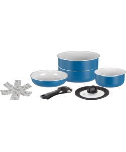SET PENTOLE DA CAMPEGGIO BRUNNER "CAREZZA SPACEMASTER Ø 22" IN ALLUMINIO