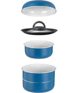 SET PENTOLE DA CAMPEGGIO BRUNNER "CAREZZA SPACEMASTER Ø 22" IN ALLUMINIO