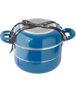 SET PENTOLE DA CAMPEGGIO BRUNNER "CAREZZA 7+1 Ø 22" IN ALLUMINIO