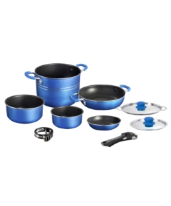 SET PENTOLE DA CAMPEGGIO BRUNNER "SKIPPER 8+1 Ø 20" IN ALLUMINIO ANTIADERENTE