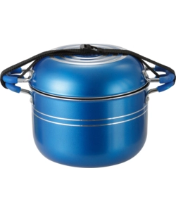 SET PENTOLE DA CAMPEGGIO BRUNNER "SKIPPER 8+1 Ø 20" IN ALLUMINIO ANTIADERENTE