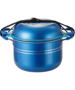 SET PENTOLE DA CAMPEGGIO BRUNNER "SKIPPER 9+1 Ø 24" IN ALLUMINIO ANTIADERENTE