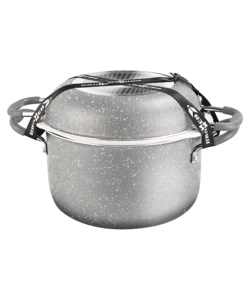 SET PENTOLE DA CAMPEGGIO "GOURMET ROCK NG 9+1 Ø 24 CM" IN ALLUMINIO ANTIADERENTE