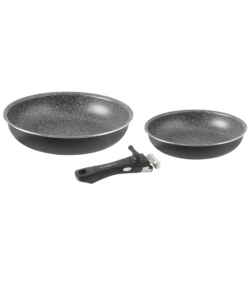 SET 2 PADELLE DA CAMPERGGIO BRUNNER "PIRATE PAN 3" IN ALLUMINIO ANTIADERENTE
