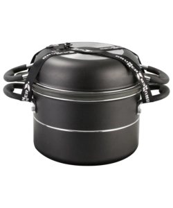 SET PENTOLE DA CAMPERGGIO BRUNNER "PIRATE 7+1 Ø 22" IN ALLUMINIO ANTIADERENTE