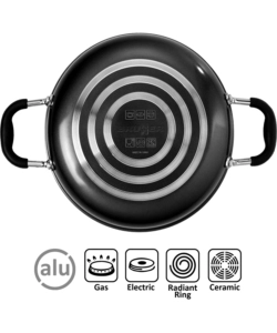 SET PENTOLE DA CAMPERGGIO BRUNNER "PIRATE 9+1 Ø 24" IN ALLUMINIO ANTIADERENTE