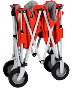 CARRELLO PIEGHEVOLE DA CAMPEGGIO CON RUOTE PER SABBIA E GHIAIA BRUNNER "CARGO" 111X55X65 CM
