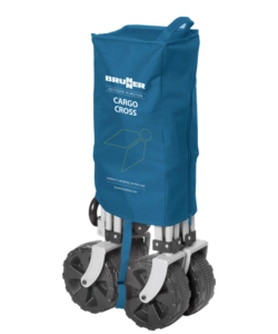 CARRELLO PIEGHEVOLE DA CAMPEGGIO CON RUOTE XXL BRUNNER "CARGO CROS" BLU 102X58X65 CM