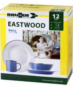 SET 12 STOVIGLIE DA CAMPEGGIO BRUNNER "EASTWOOD"