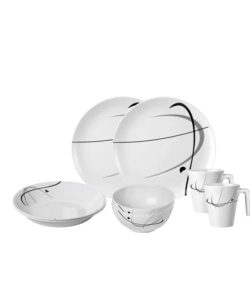 SET 8 STOVIGLIE DA CAMPEGGIO BRUNNER "SERENADE" IN MELAMINA ANTISCIVOLO