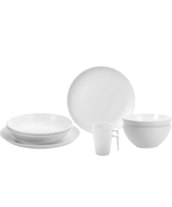 SET 8 STOVIGLIE DA CAMPEGGIO BRUNNER "SPHERICA" IN MELAMINA ANTISCIVOLO
