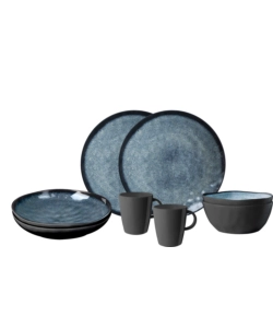 SET 8 STOVIGLIE DA CAMPEGGIO BRUNNER "VENETIAN" IN STONE TOUCH ANTISCIVOLO