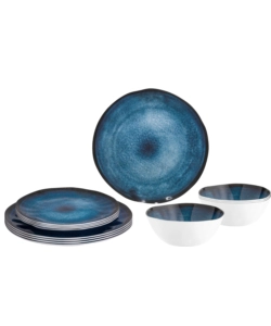 SET 12 STOVIGLIE DA CAMPEGGIO BRUNNER "BREEZE" IN MELAMINA
