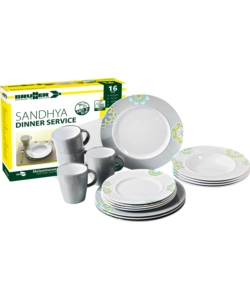 SET 16 STOVIGLIE DA CAMPEGGIO BRUNNER "SANDHYA"