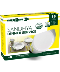 SET 16 STOVIGLIE DA CAMPEGGIO BRUNNER "SANDHYA"