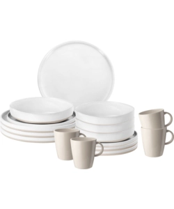 SET 16 STOVIGLIE DA CAMPEGGIO BRUNNER "ODETTE" IN STONE TOUCH ANTISCIVOLO