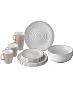 SET 16 STOVIGLIE DA CAMPEGGIO BRUNNER "SAVANA" IN STONE TOUCH ANTISCIVOLO