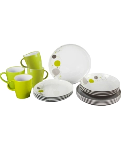 SET 16 STOVIGLIE DA CAMPEGGIO BRUNNER "SPACE" IN MELAMINA ANTISCIVOLO