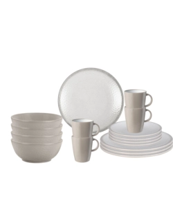 SET 16 STOVIGLIE DA CAMPEGGIO BRUNNER "AMADÈ" IN STONE TOUCH ANTISCIVOLO