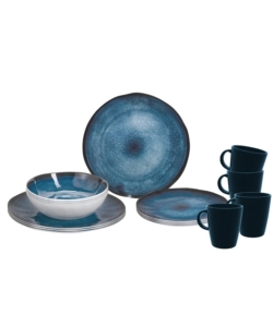 SET 16 STOVIGLIE DA CAMPEGGIO BRUNNER "BREEZE" IN MELAMINA