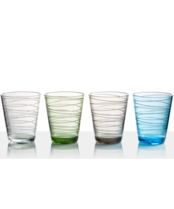 SET 4 BICCHIERI BRUNNER "ONDA" IN POLICARBONATO 30 CL