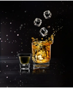 SET 2 BICCHIERI PER ALCOLICI "KAPTIM" IN SAN 25 CL