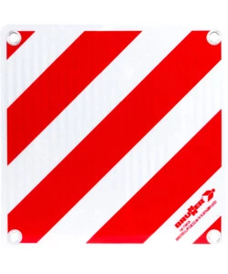 CARTELLO PER CARICHI SPORGENTI BRUNNER "ZEBRA ALU" IN ALLUMINIO