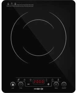 FORNELLO DA CAMPEGGIO ELETTRICO BRUNNER "HOT POINT INDUCTION" IN VETROCERAMICA 1 FUOCO 28X35X4,6 CM