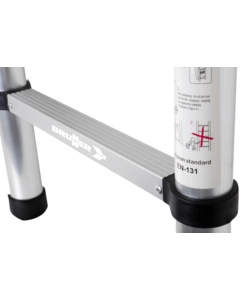 SCALA TELESCOPICA "LADDY ALCOVE" IN ALLUMINIO CON 2 GANCI DI FISSAGGIO, 210X36X6 CM