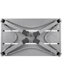 GRADINO D'INGRESSO PER VEICOLI BRUNNER "GO STEP NG" IN ALLUMINIO CON GAMBE PIEGHEVOLI, COLORE GRIGIO