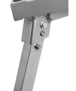 GRADINO D'INGRESSO PER VEICOLI BRUNNER "GO STEP NG" IN ALLUMINIO CON GAMBE PIEGHEVOLI, COLORE GRIGIO