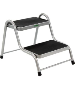 GRADINO D'INGRESSO PER VEICOLI BRUNNER "KING STEP DOUBLE" IN ACCIAIO, COLORE GRIGIO