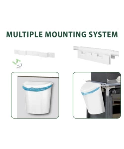 CESTINO PORTARIFIUTI PER CARAVAN BRUNNER "PILLAR XL" BIANCO 31,5X18X31,5 CM