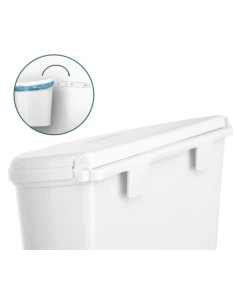 CESTINO PORTARIFIUTI PER CARAVAN BRUNNER "PILLAR XL" BIANCO 31,5X18X31,5 CM