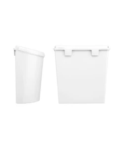 CESTINO PORTARIFIUTI PER CARAVAN BRUNNER "PILLAR XL" BIANCO 31,5X18X31,5 CM