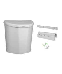 CESTINO PORTARIFIUTI PER CARAVAN BRUNNER "PILLAR XL" GRIGIO 31,5X18X31,5 CM