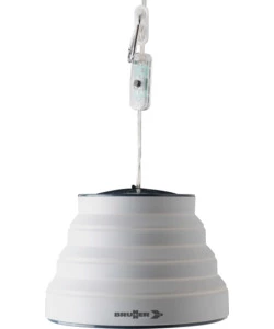 LAMPADA A SOSPENSIONE LED FOLD-AWAY DA CAMPEGGIO BRUNNER "SYRMA LED" GRIGIO 520 LUMEN